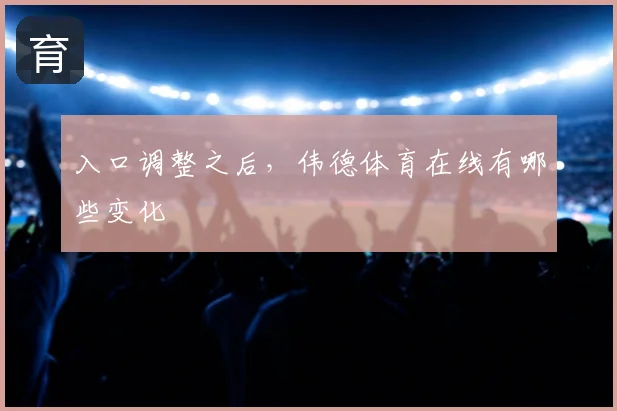 入口调整之后,伟德体育在线有哪些变化